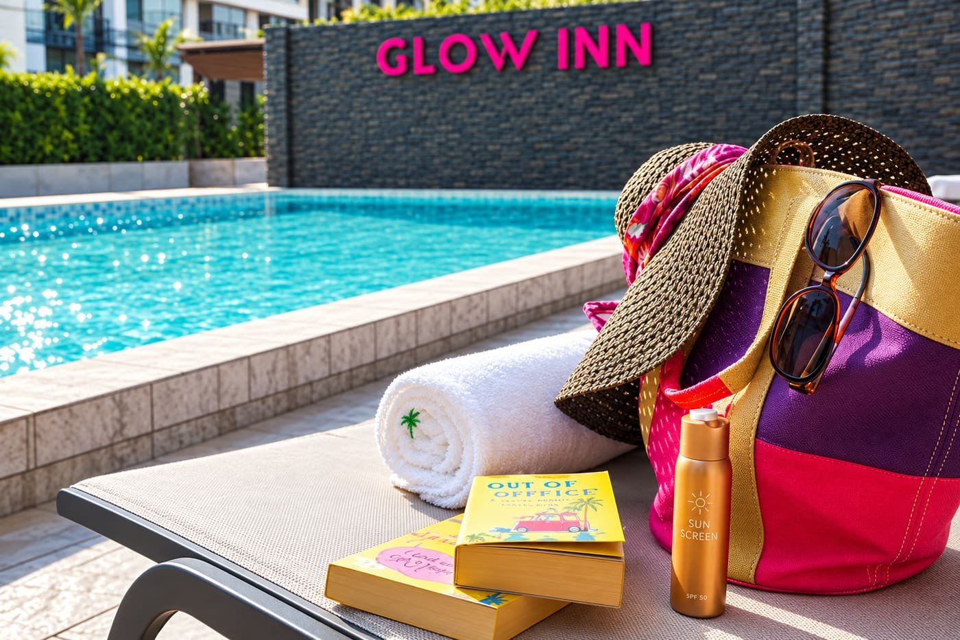 Poolside at Glow Inn, Pattaya
