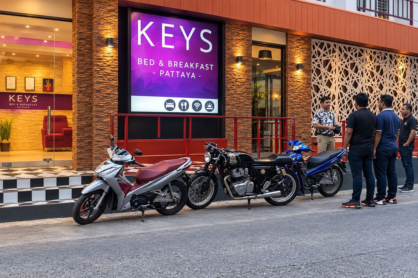 Street-front entrance of Keys Club, Walking Street, Pattaya
